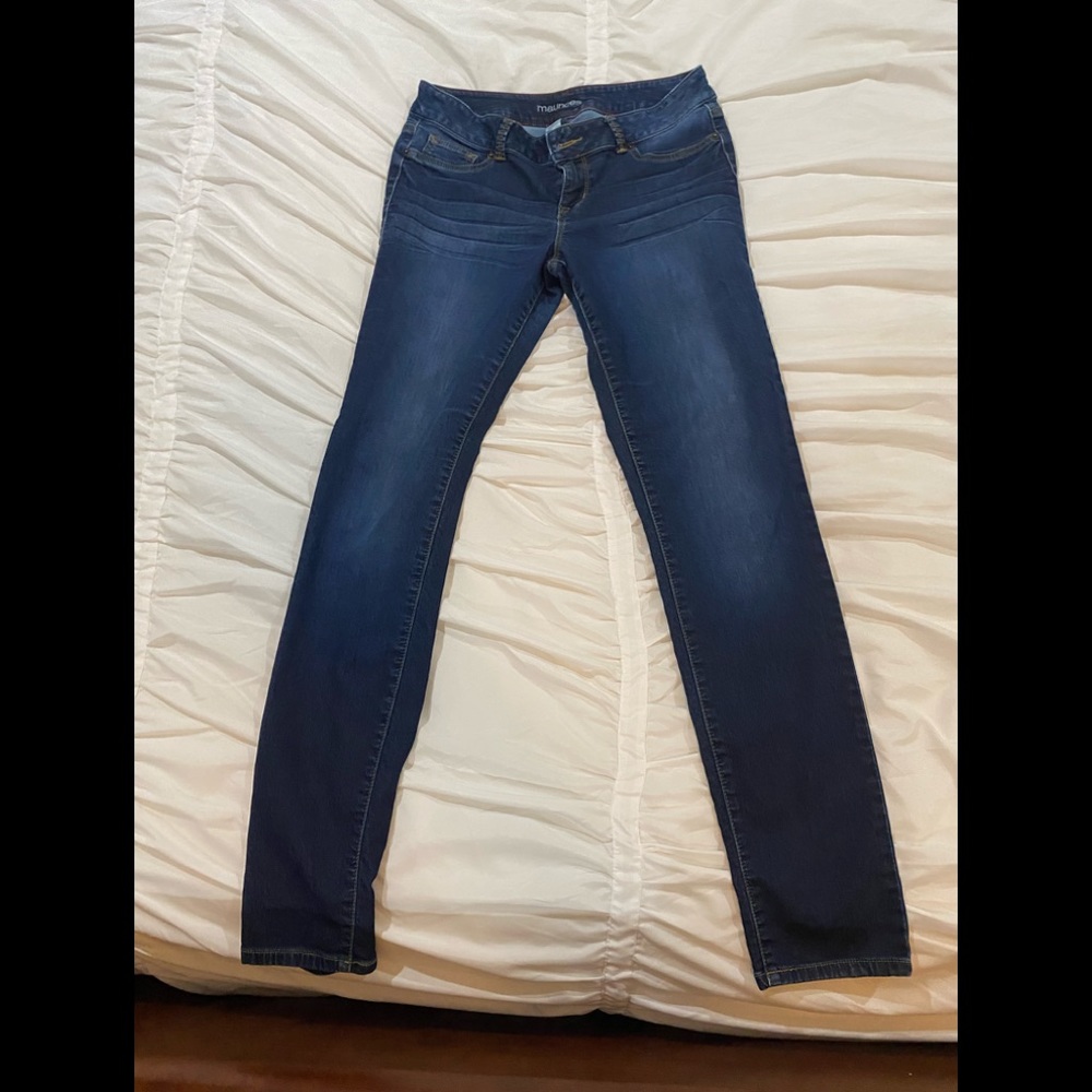 Maurice’s stretch jeggings, mid rise, size 10 med
